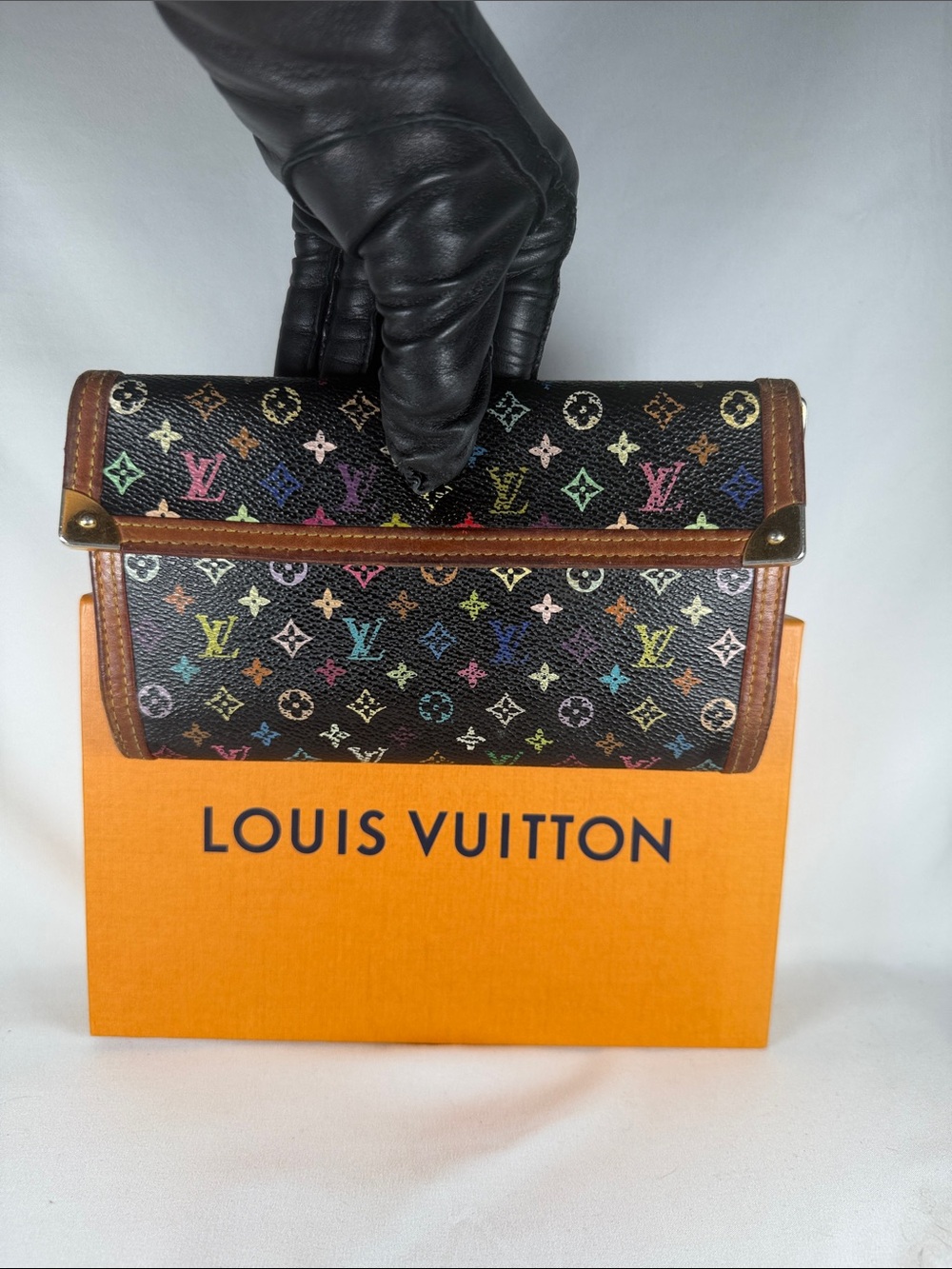 Authentic Vintage Louis Vuitton Black Murakami Wallet